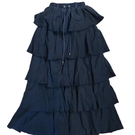 COTTON JERSEY TIERED　LONG SKIRT