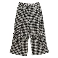 TWEED BONDAGE WIDE TROUSERS
