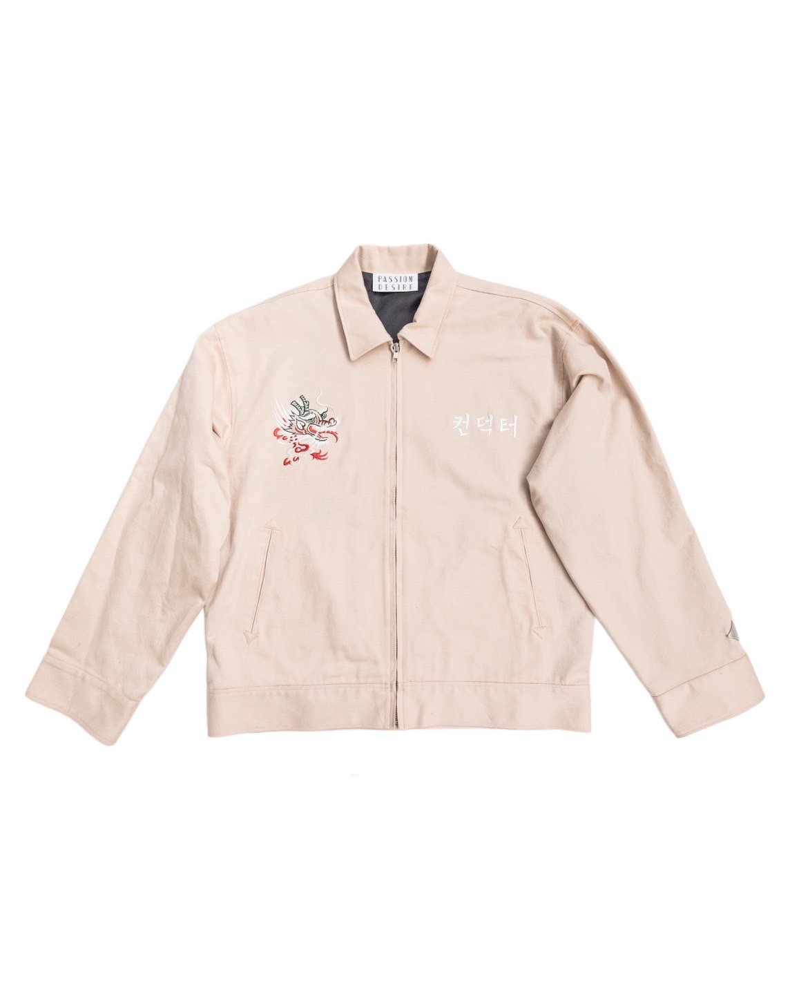 DRAGON EMBROIDERED KOREAN SOUVENIR JKT | el con