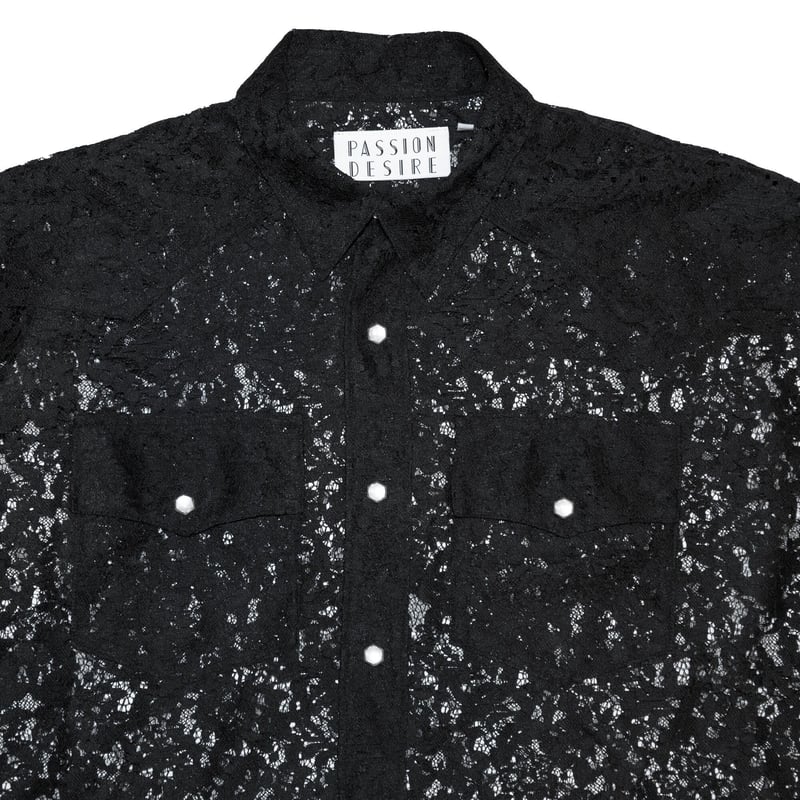 FLOWER LACE WESTERN SHIRT | el conductorH ONLIN