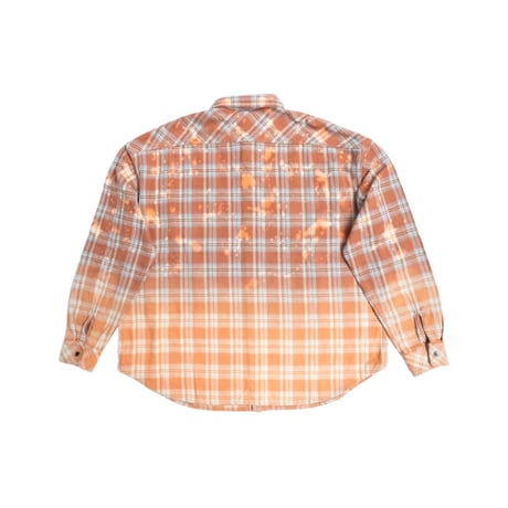 COTTON FLANNEL CHECK BLEACH SHIRT
