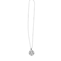 SILVER CHARM NECKLACE 'PENTAGRAM