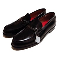el conductorH × HARUTA CHAIN-BIT LOAFERS el conductorH - × HARUTA CHAIN-BIT LOAFERS (BK/RED) | chord
