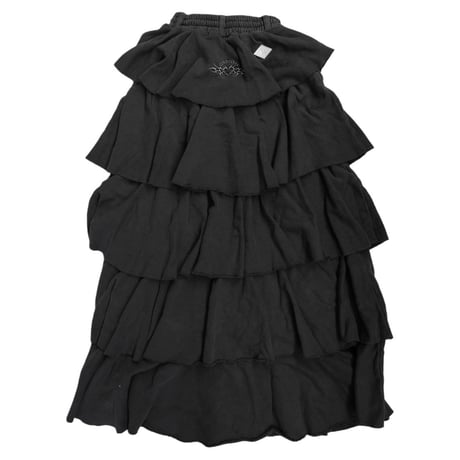 COTTON JERSEY TIERED　LONG SKIRT