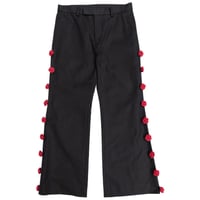SIDELINE ROSE COTTON FLARE TROUSERS