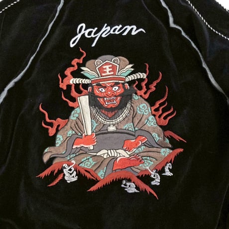 VELVETEEN YAMA KING EMBROIDERED SOUVENIR JKT
