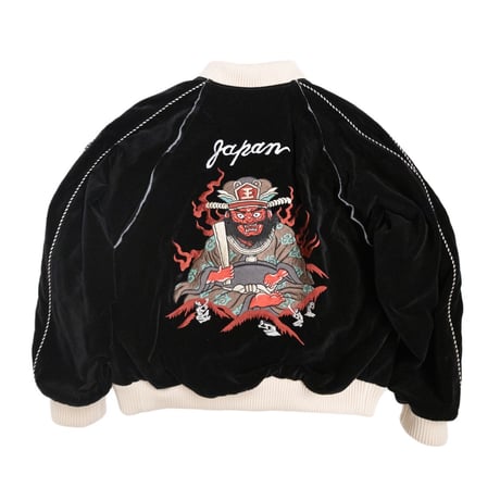 VELVETEEN YAMA KING EMBROIDERED SOUVENIR JKT