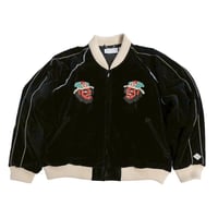 VELVETEEN YAMA KING EMBROIDERED SOUVENIR JKT