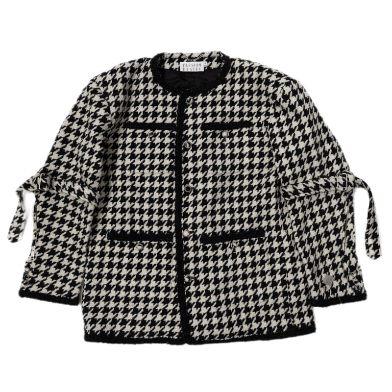 MIXED TWEED NO COLLAR BONDAGE JKT | el conducto MIXED TWEED NO COLLAR BONDAGE JKT | el conducto