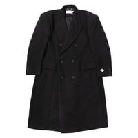 FLANNEL WOOL DOUBLE CHESTERFIELD COAT