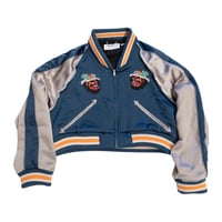 CROPPED YAMA KING EMBROIDERED SOUVENIR JKT