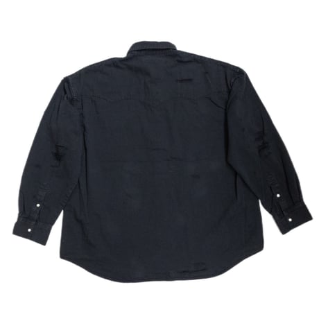 DISTRESSED DENIM COWBOY SHIRT