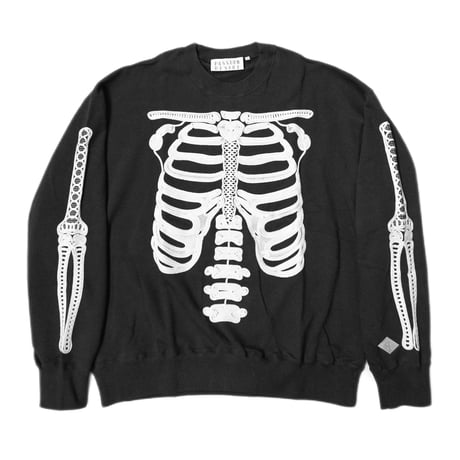 CORD EMBROIDERED CREW NECK SWEATER 'BONES