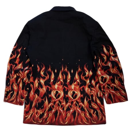 COTTON DOUBLE BREASTED JKT 'FLAME