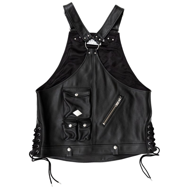 LEATHER APRON VEST | el conductorH ONLINE STORE