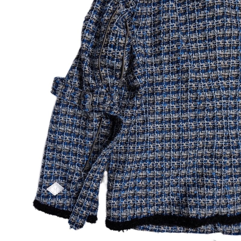 MIXED TWEED NO COLLAR BONDAGE JKT | el conducto MIXED TWEED NO COLLAR BONDAGE JKT | el conducto