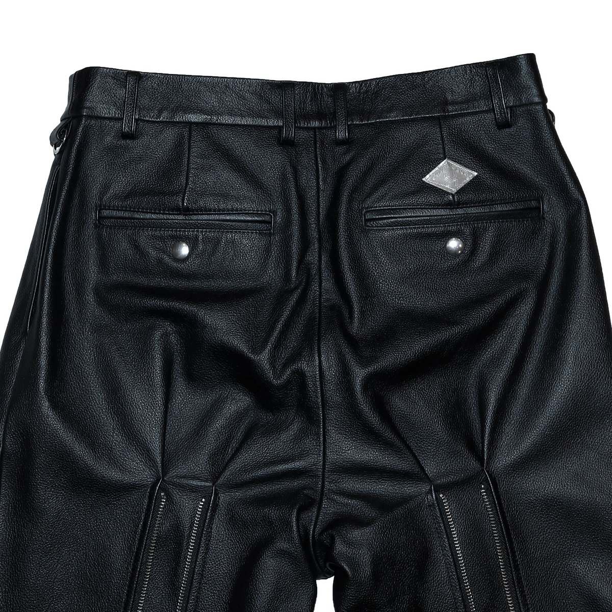 LEATHER BACKZIP TROUSERS | el conductorH ONLINE LEATHER BACKZIP TROUSERS | el conductorH ONLINE