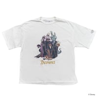 ＜Disney＞SPANGLE DECORATED T-SHIRT 'VILLAINS' WHT