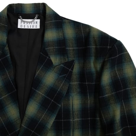 FLANNEL CHECK COWBOY DOUBLE BREASTED JKT