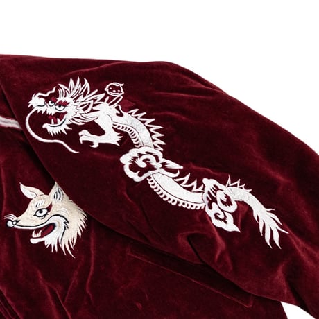 VELVETEEN FOX EMBROIDERED SOURVENIR  JKT