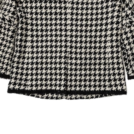 MIXED TWEED NO COLLAR BONDAGE JKT