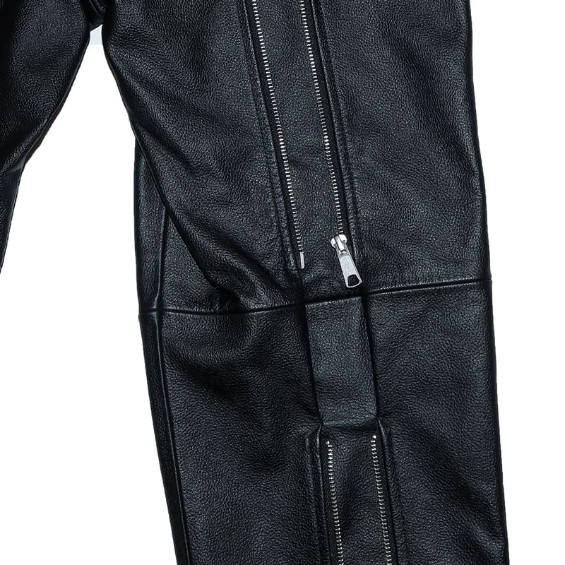 LEATHER BACKZIP TROUSERS | el conductorH ONLINE