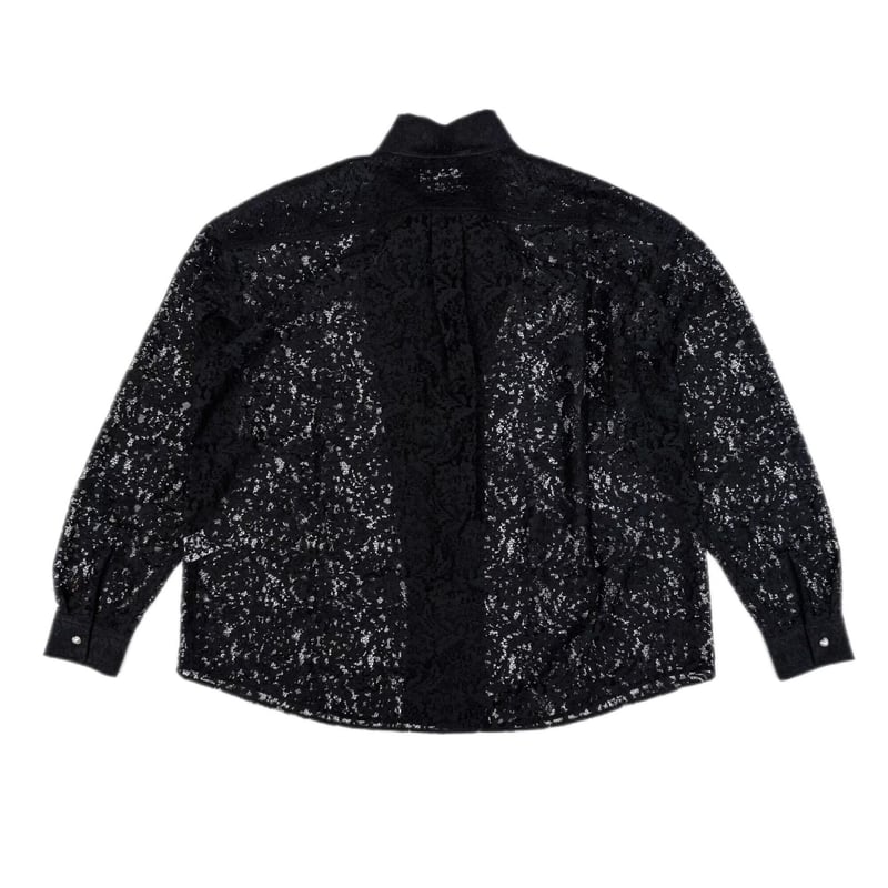 FLOWER LACE BOW TIE SHIRT | el conductorH ONLIN