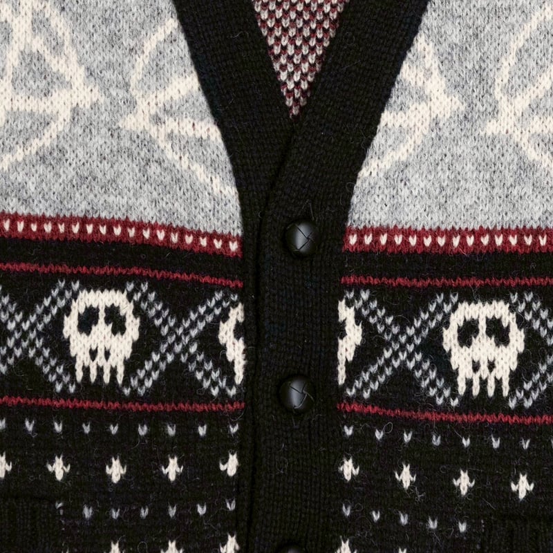 WOOL NORDIC KNIT CARDIGAN | el conductorH ONLIN