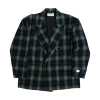 FLANNEL CHECK COWBOY DOUBLE BREASTED JKT