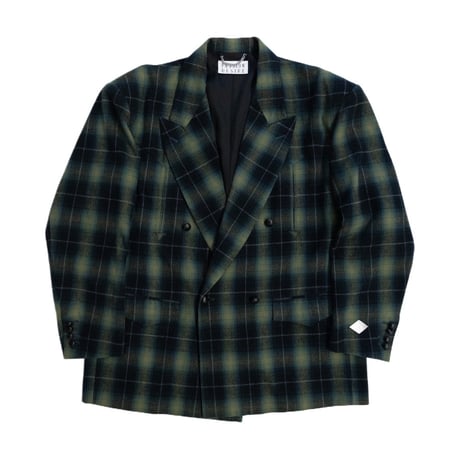 FLANNEL CHECK COWBOY DOUBLE BREASTED JKT