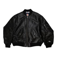 x blackmeans DISTRESSED LEATHER FLIGHT JKT