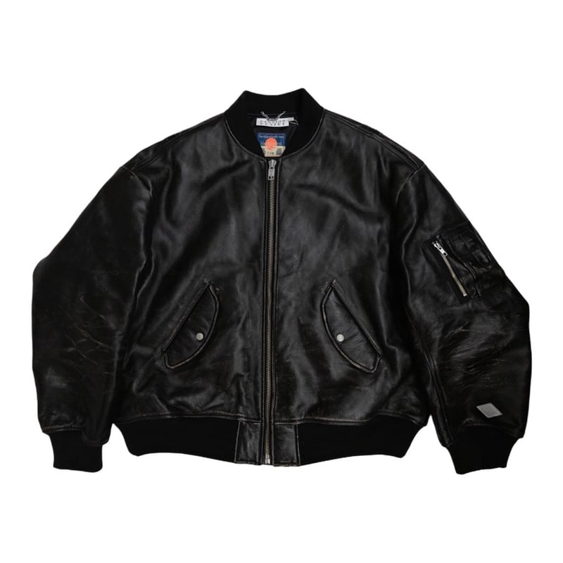 x blackmeans DISTRESSED LEATHER FLIGHT JKT | el