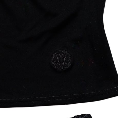 VELOURS ONE-SHOULDER TOP&TRACK SHORTS JERSEY SUIT