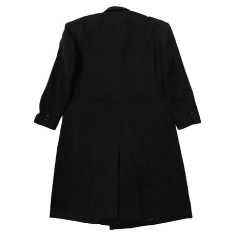 FLANNEL WOOL DOUBLE CHESTERFIELD COAT
