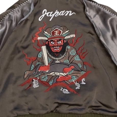 CROPPED YAMA KING EMBROIDERED SOUVENIR JKT