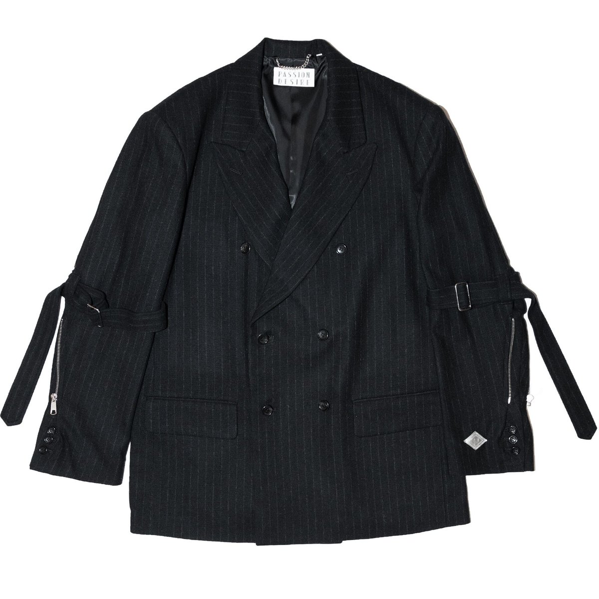 BELTED BONDAGE DOUBLE BREASTED JKT(BK) | el con BELTED BONDAGE DOUBLE BREASTED JKT(BK) | el con