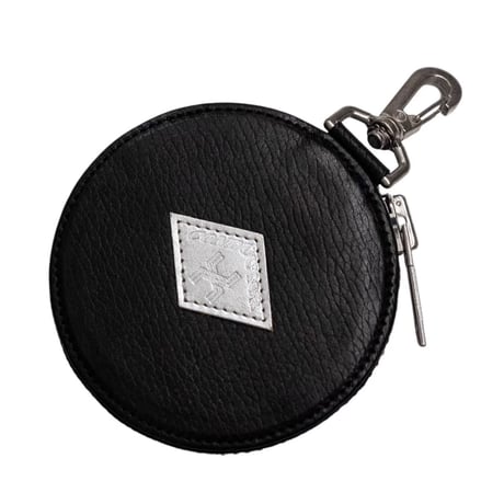 x blackmeans  LEATHER CIRCLE POUCH