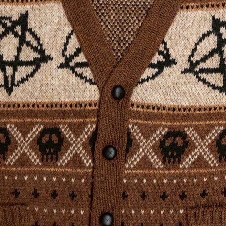 WOOL NORDIC KNIT CARDIGAN