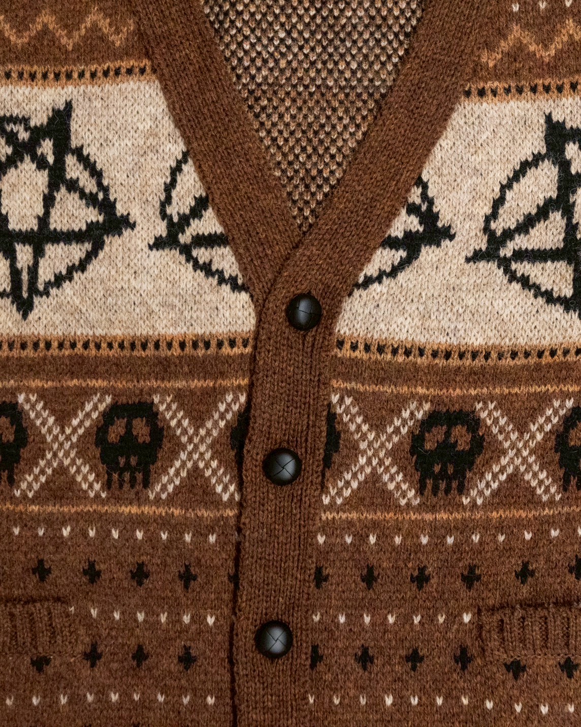 WOOL NORDIC KNIT CARDIGAN | el conductorH ONLIN