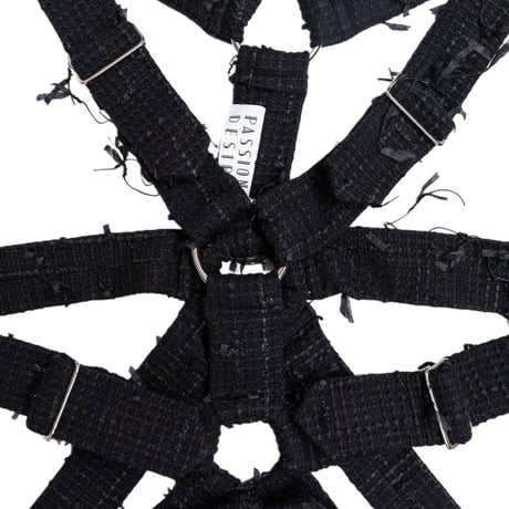 RIBBON MIXED TWEED PARACHUTE HARNESS