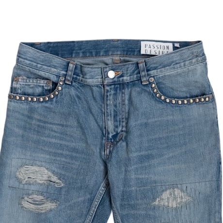 HARDCORE DESTROYED FLARE JEAN TROUSERS