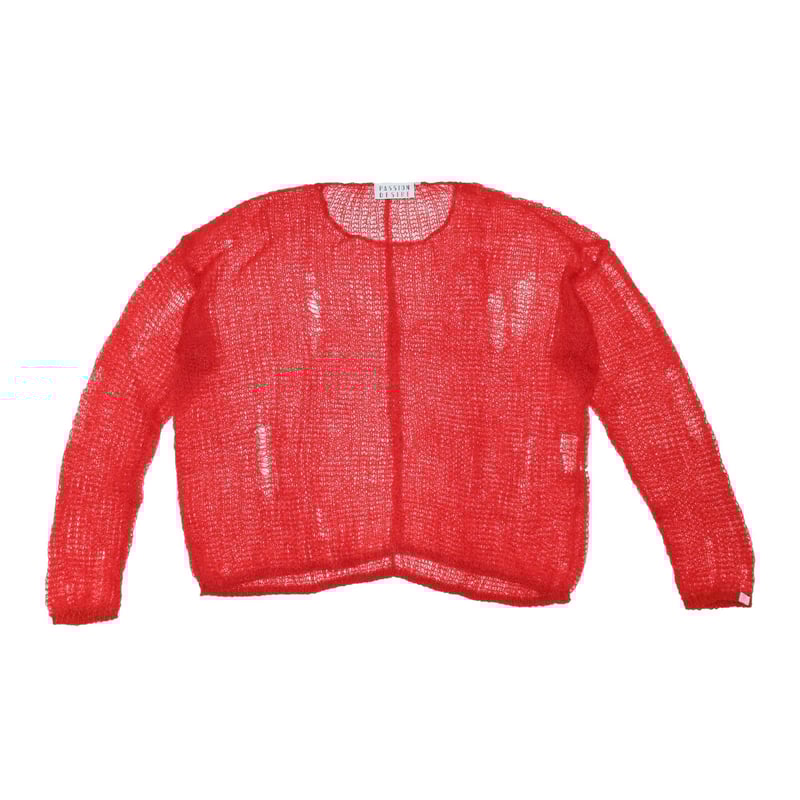 MOHAIR DESTROY KNIT SWEATER  