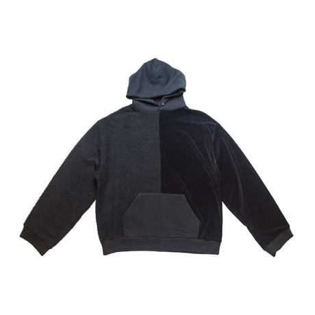 COTTON HOODED SWEATER 'PSYCHO (BLACK)