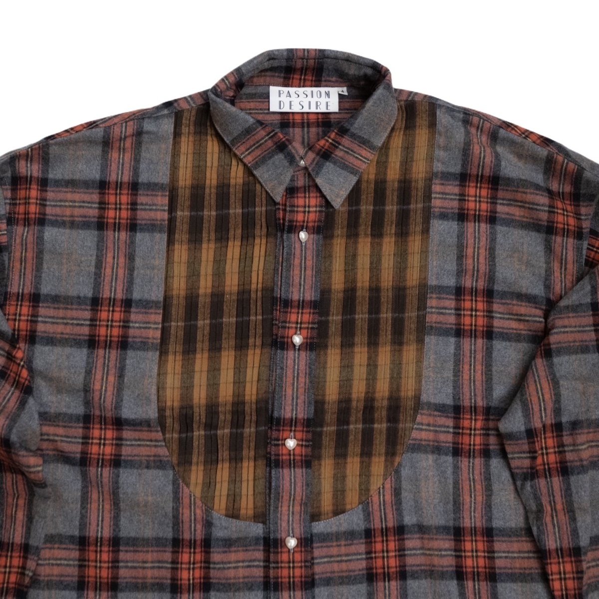 COMBINATION CHECK FLANNEL SHIRT | el conductorH