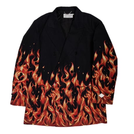 COTTON DOUBLE BREASTED JKT 'FLAME