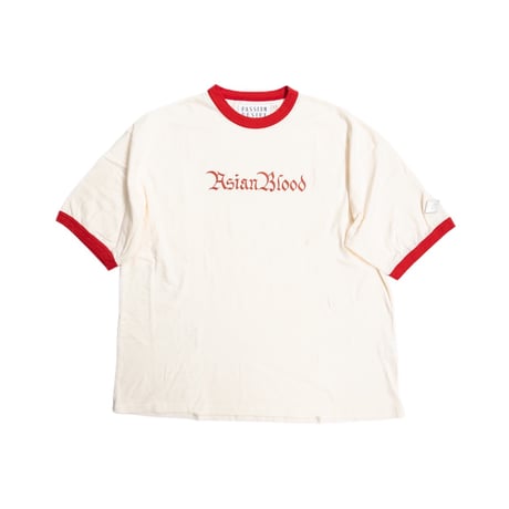 DISTRESSED TRIM T SHIRT 'ASIANBLOOD