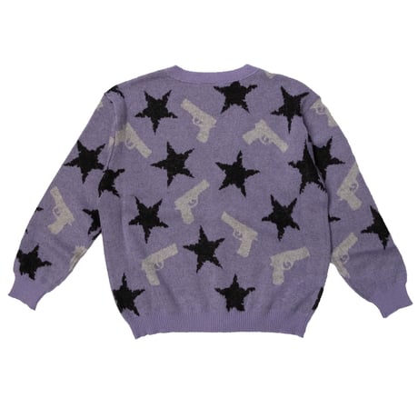 MOHAIR CARDIGAN 'STARS(PPL)