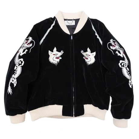 VELVETEEN FOX EMBROIDERED SOURVENIR  JKT