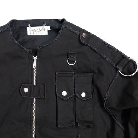 BONDAGE COTTON NO COLLAR FLIGHT JKT