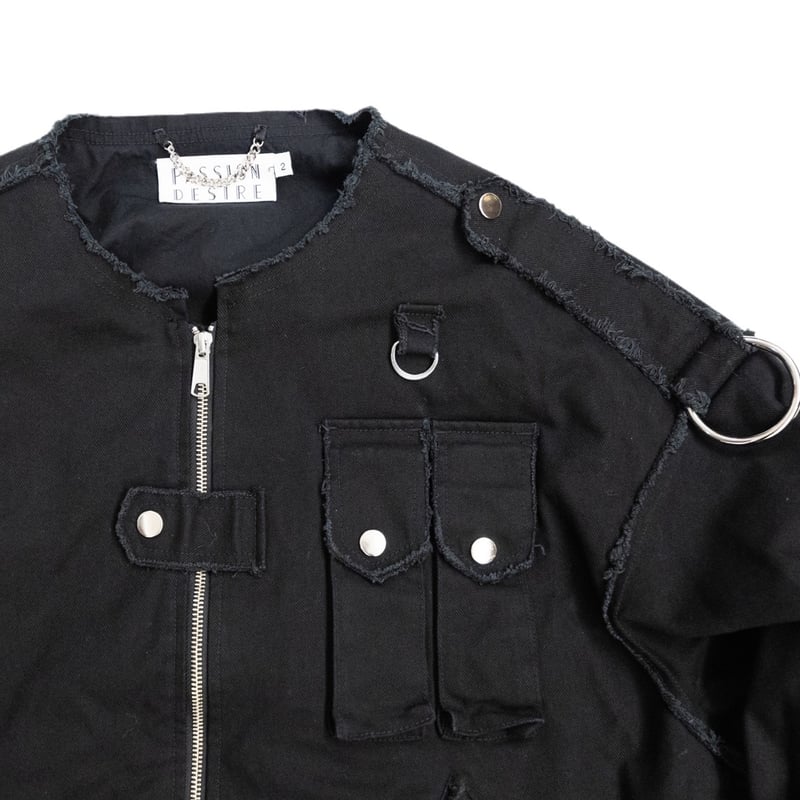 BONDAGE COTTON NO COLLAR FLIGHT JKT | el conduc